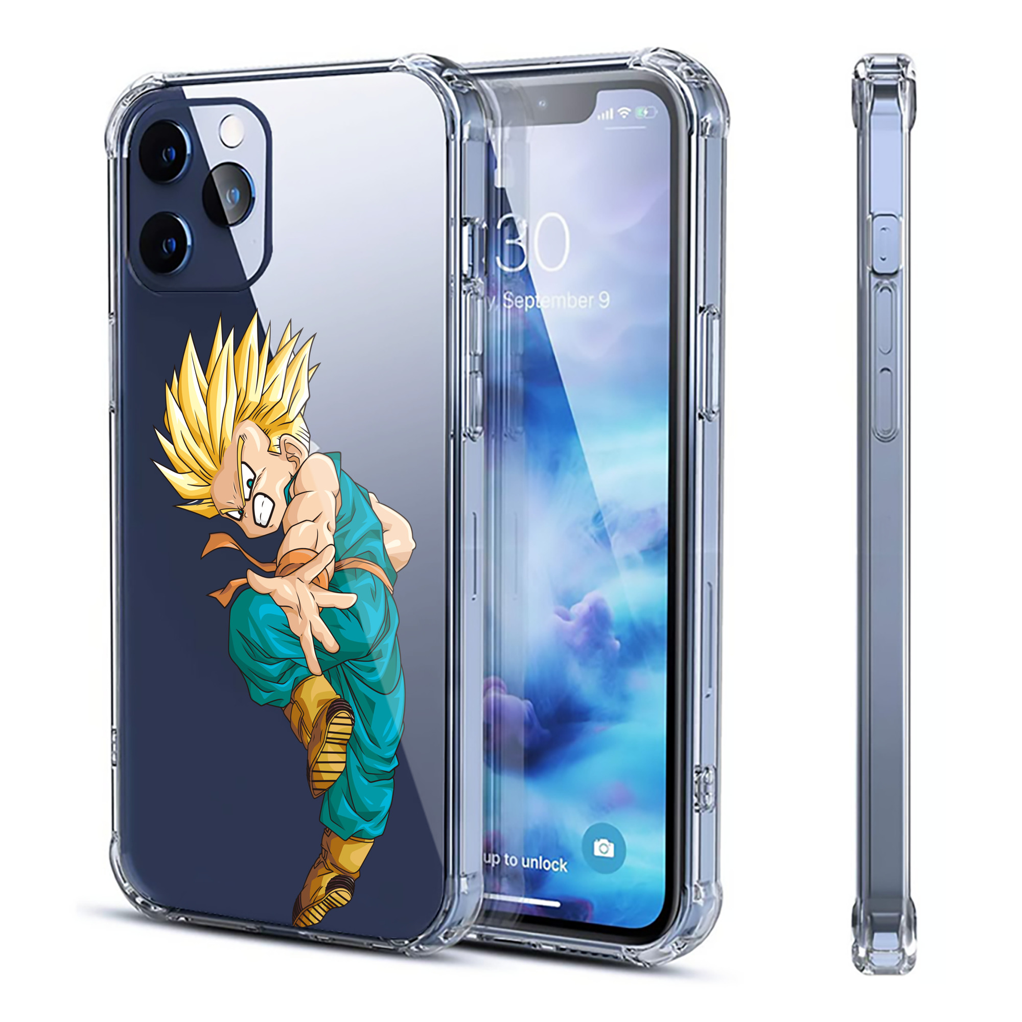 （画像用） ドラゴンボール DRAGON BALL 【iPhone 12シリーズ対応】透明スマホケース（クリアソフトケース）